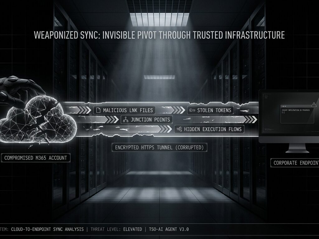 Weaponized OneDrive sync - cloud to endpoint pivot through corrupted HTTPS tunnel