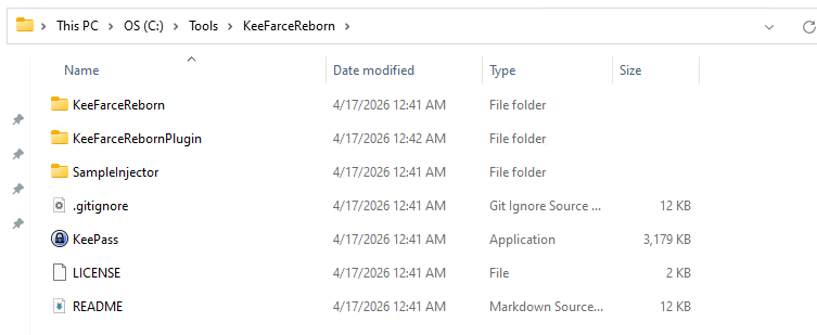 KeeFarceReborn project files