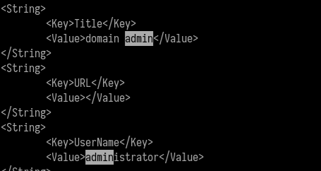 KeePass export - Administrator account