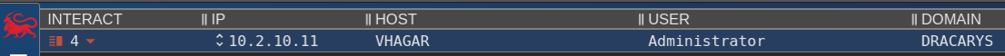 Mythic Apollo callback from VHAGAR